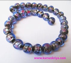 manik kaca bulat 12 mm