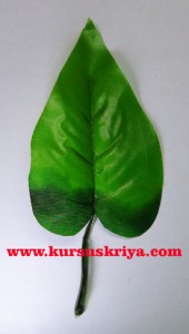 daun imitasi dari kain, bunga calla lili imitasi (MBS134)