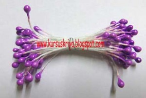 putik bunga 2mm warna lila (Mbs065)