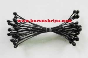 putik bunga imitasi 2 mm hitam (Mbs044)