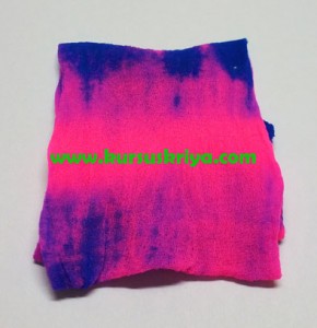 stocking gradasi biru dan neon pink (Mbs126)