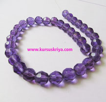 manik gelas bulat facet 10 mm